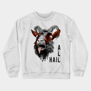 All Hail Satanic Goat Crewneck Sweatshirt